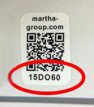 ฉลากติด รหัส PEC ของมาร์ธากรุ๊ป